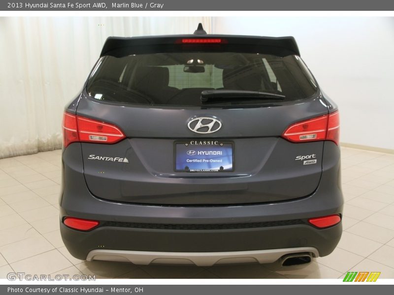 Marlin Blue / Gray 2013 Hyundai Santa Fe Sport AWD