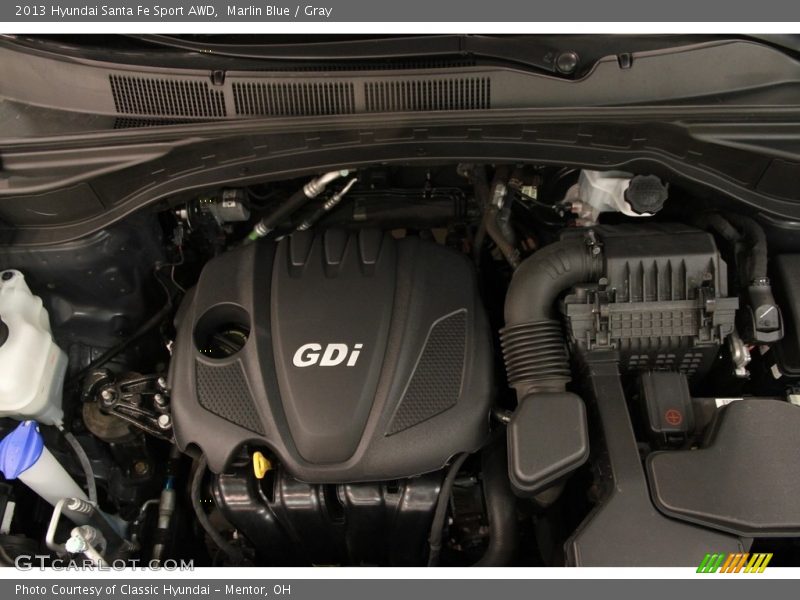 Marlin Blue / Gray 2013 Hyundai Santa Fe Sport AWD
