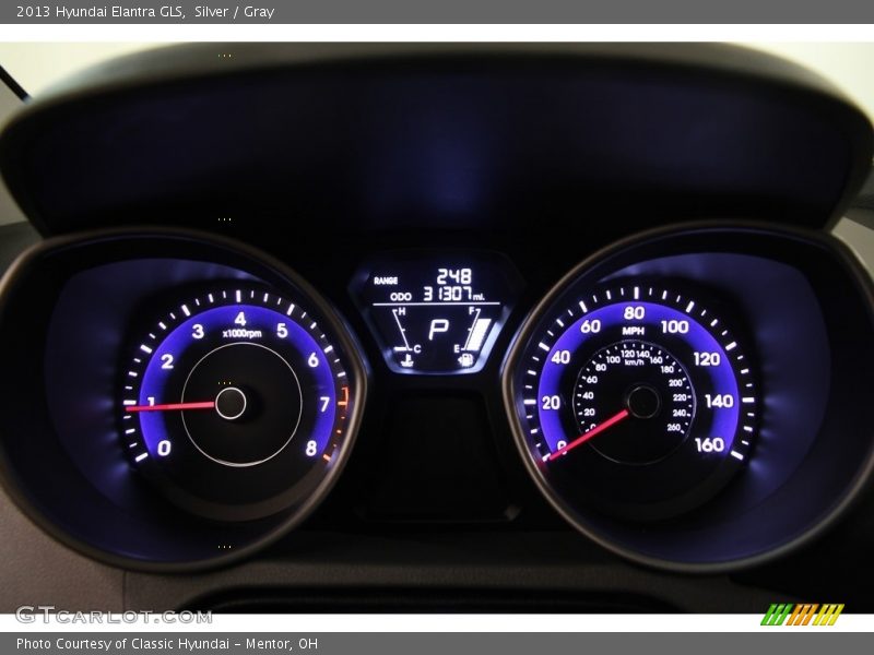 Silver / Gray 2013 Hyundai Elantra GLS