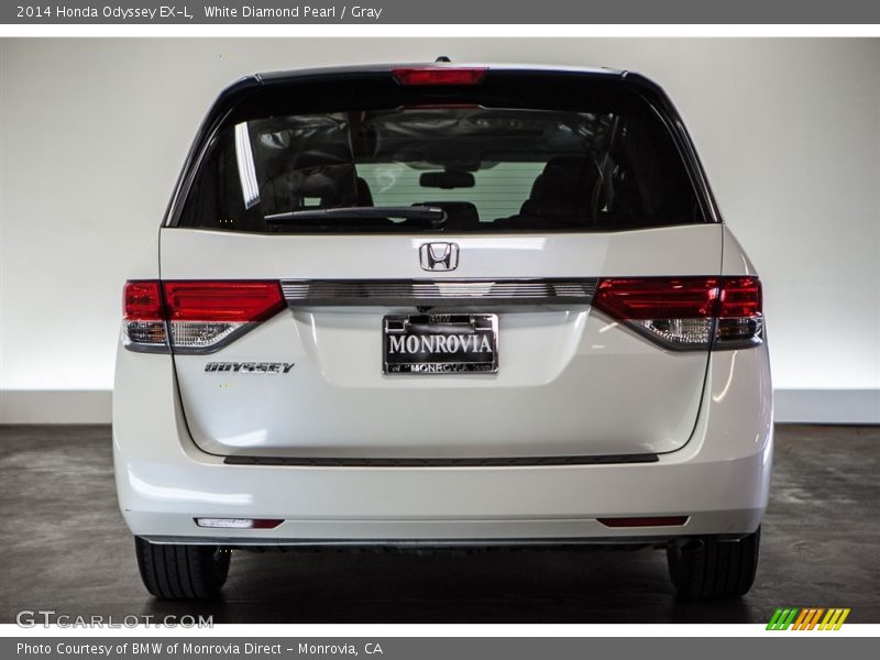 White Diamond Pearl / Gray 2014 Honda Odyssey EX-L