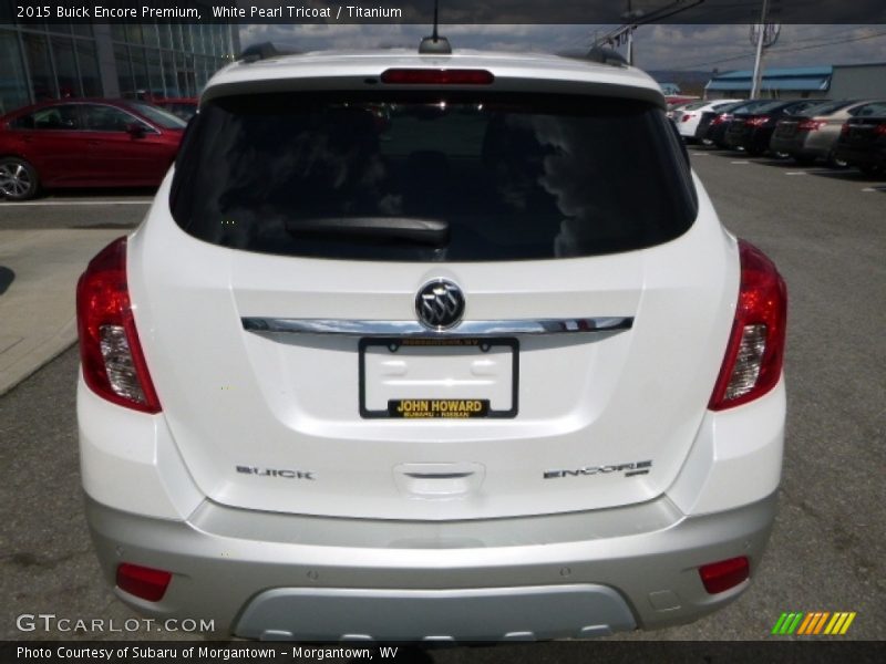 White Pearl Tricoat / Titanium 2015 Buick Encore Premium