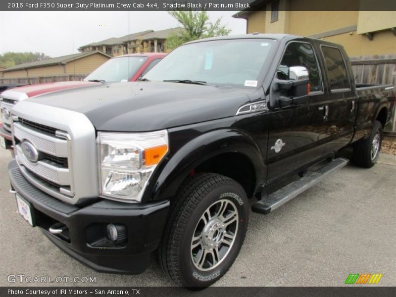 Shadow Black / Platinum Black 2016 Ford F350 Super Duty Platinum Crew Cab 4x4