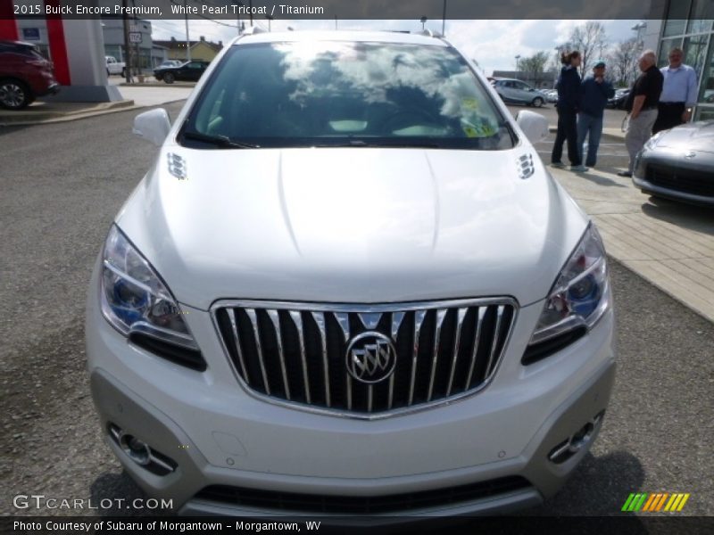 White Pearl Tricoat / Titanium 2015 Buick Encore Premium