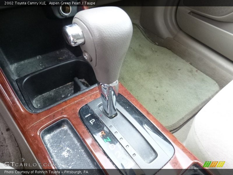 Aspen Green Pearl / Taupe 2002 Toyota Camry XLE