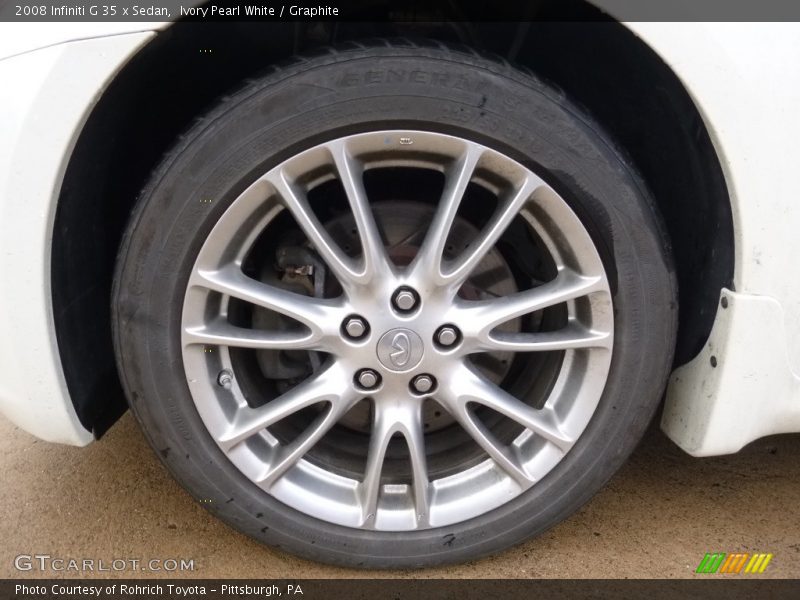 Ivory Pearl White / Graphite 2008 Infiniti G 35 x Sedan