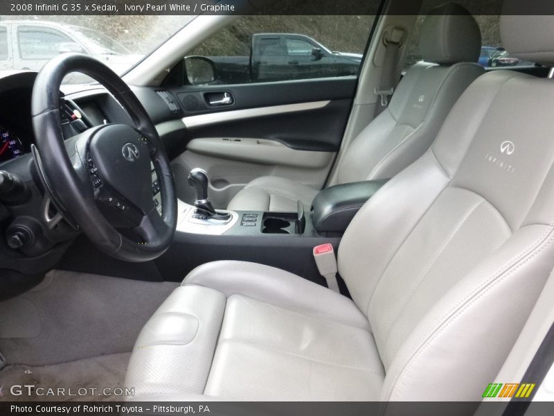 Ivory Pearl White / Graphite 2008 Infiniti G 35 x Sedan