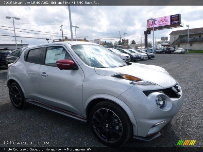 Brilliant Silver / NISMO Black/Red 2016 Nissan Juke NISMO AWD