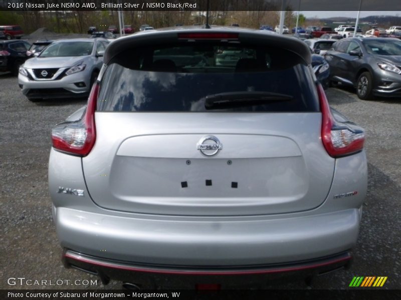 Brilliant Silver / NISMO Black/Red 2016 Nissan Juke NISMO AWD