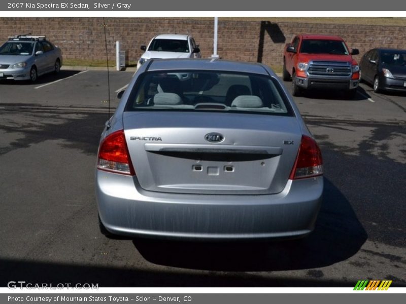 Silver / Gray 2007 Kia Spectra EX Sedan