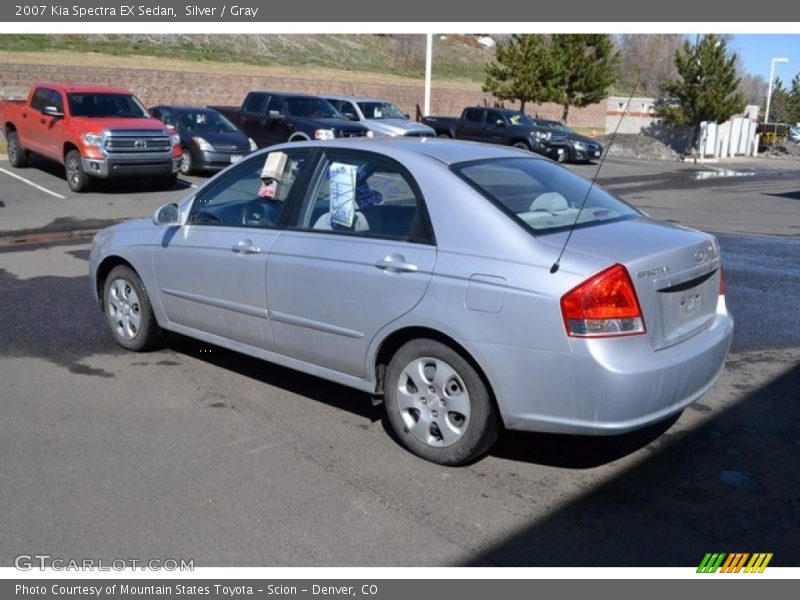 Silver / Gray 2007 Kia Spectra EX Sedan