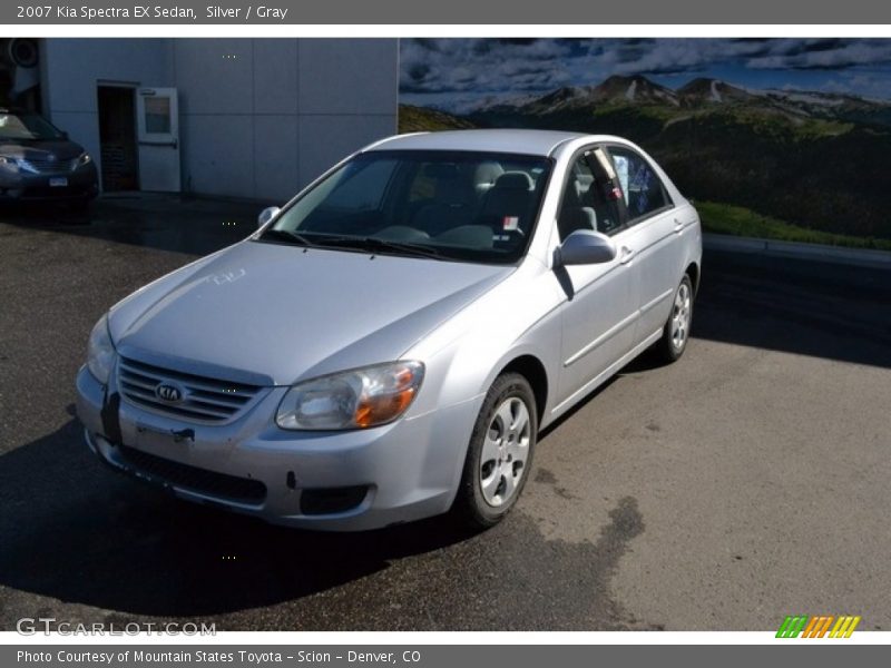 Silver / Gray 2007 Kia Spectra EX Sedan