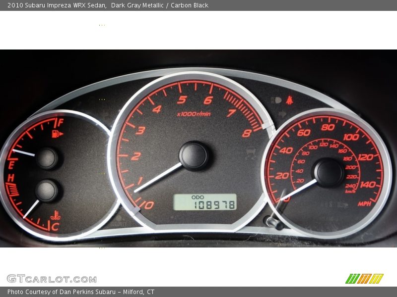 Dark Gray Metallic / Carbon Black 2010 Subaru Impreza WRX Sedan