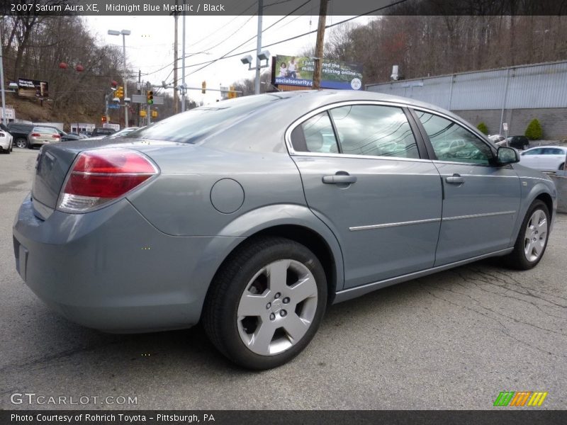 Midnight Blue Metallic / Black 2007 Saturn Aura XE