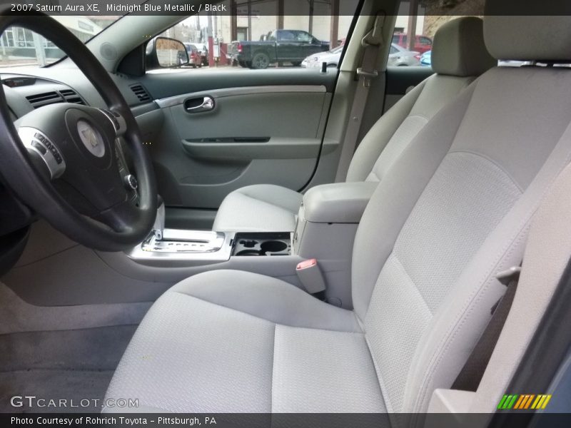 Midnight Blue Metallic / Black 2007 Saturn Aura XE