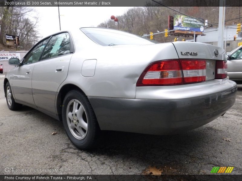 Millennium Silver Metallic / Black 2000 Lexus ES 300 Sedan