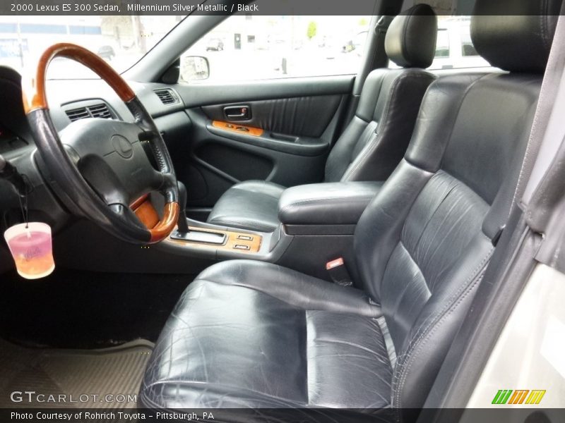 Millennium Silver Metallic / Black 2000 Lexus ES 300 Sedan