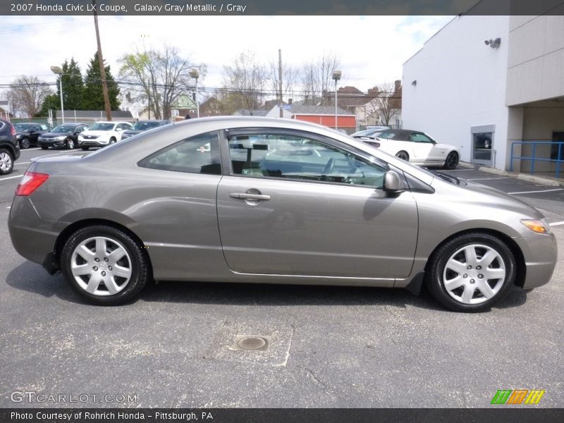 Galaxy Gray Metallic / Gray 2007 Honda Civic LX Coupe