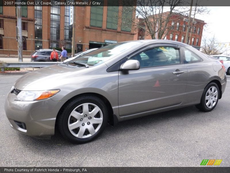 Galaxy Gray Metallic / Gray 2007 Honda Civic LX Coupe
