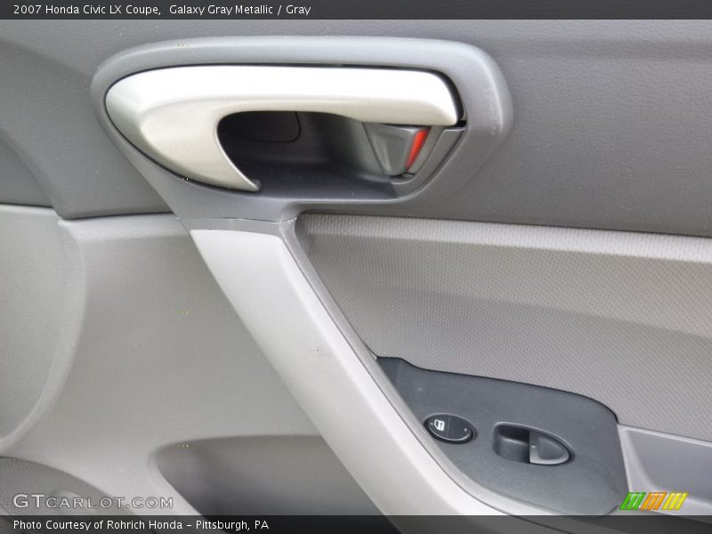 Galaxy Gray Metallic / Gray 2007 Honda Civic LX Coupe