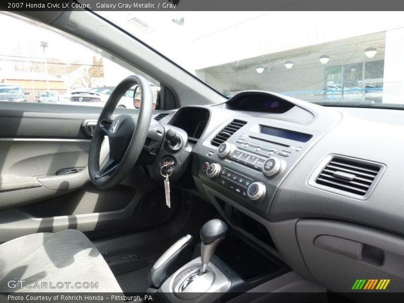 Galaxy Gray Metallic / Gray 2007 Honda Civic LX Coupe