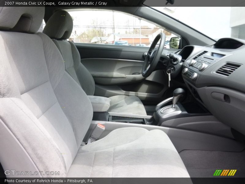 Galaxy Gray Metallic / Gray 2007 Honda Civic LX Coupe