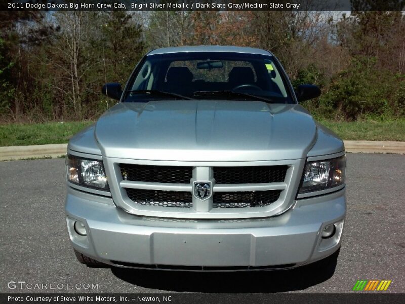 Bright Silver Metallic / Dark Slate Gray/Medium Slate Gray 2011 Dodge Dakota Big Horn Crew Cab