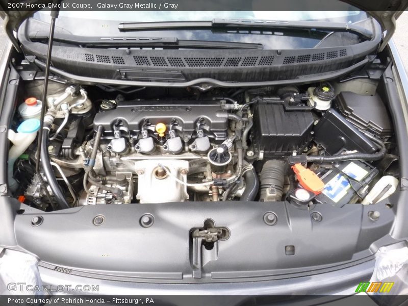 Galaxy Gray Metallic / Gray 2007 Honda Civic LX Coupe