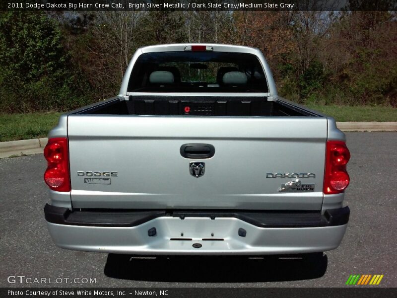 Bright Silver Metallic / Dark Slate Gray/Medium Slate Gray 2011 Dodge Dakota Big Horn Crew Cab