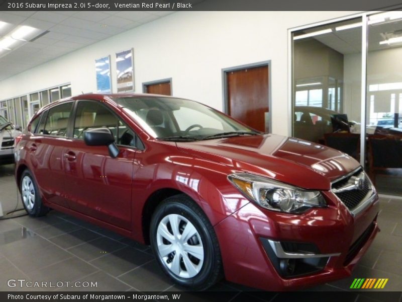 Venetian Red Pearl / Black 2016 Subaru Impreza 2.0i 5-door