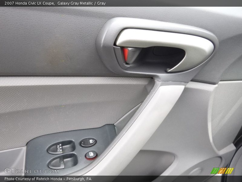 Galaxy Gray Metallic / Gray 2007 Honda Civic LX Coupe