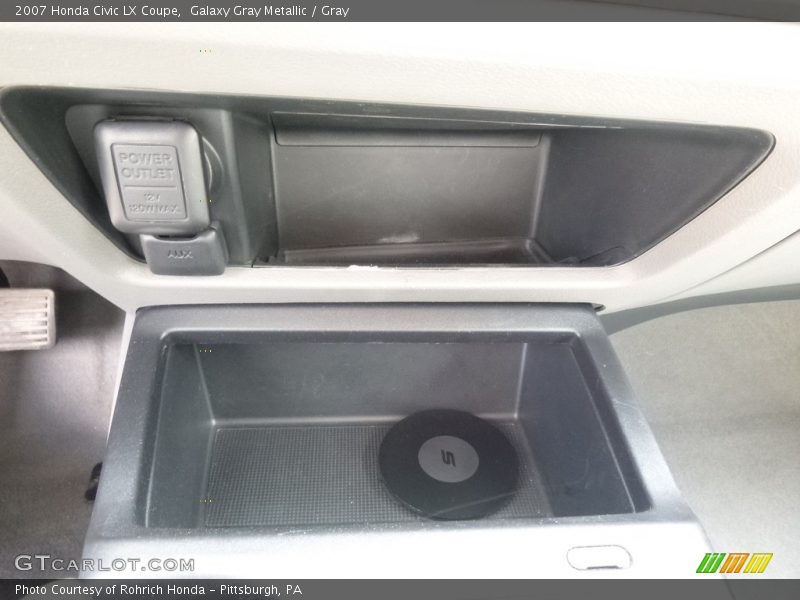 Galaxy Gray Metallic / Gray 2007 Honda Civic LX Coupe