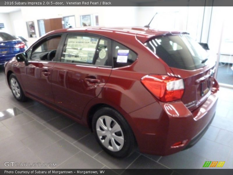 Venetian Red Pearl / Black 2016 Subaru Impreza 2.0i 5-door