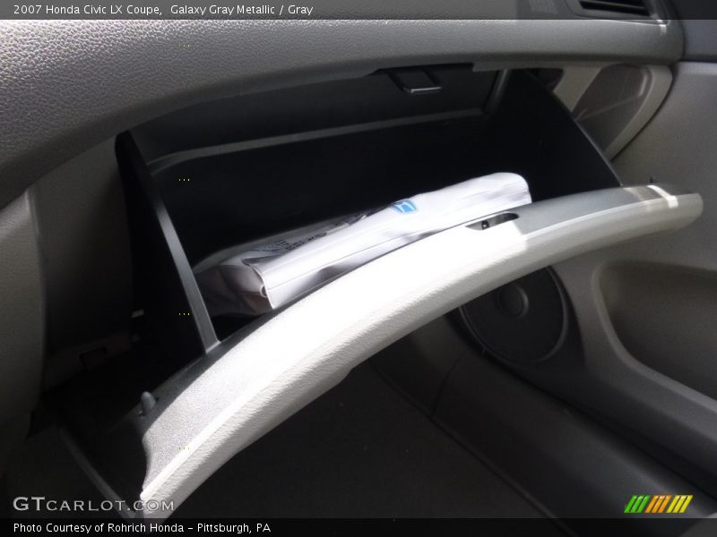 Galaxy Gray Metallic / Gray 2007 Honda Civic LX Coupe