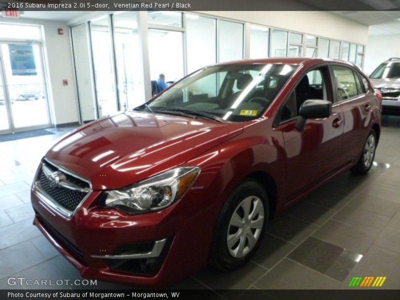 Venetian Red Pearl / Black 2016 Subaru Impreza 2.0i 5-door