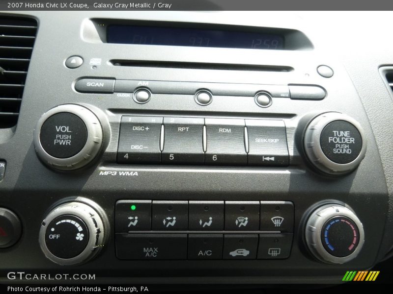 Galaxy Gray Metallic / Gray 2007 Honda Civic LX Coupe