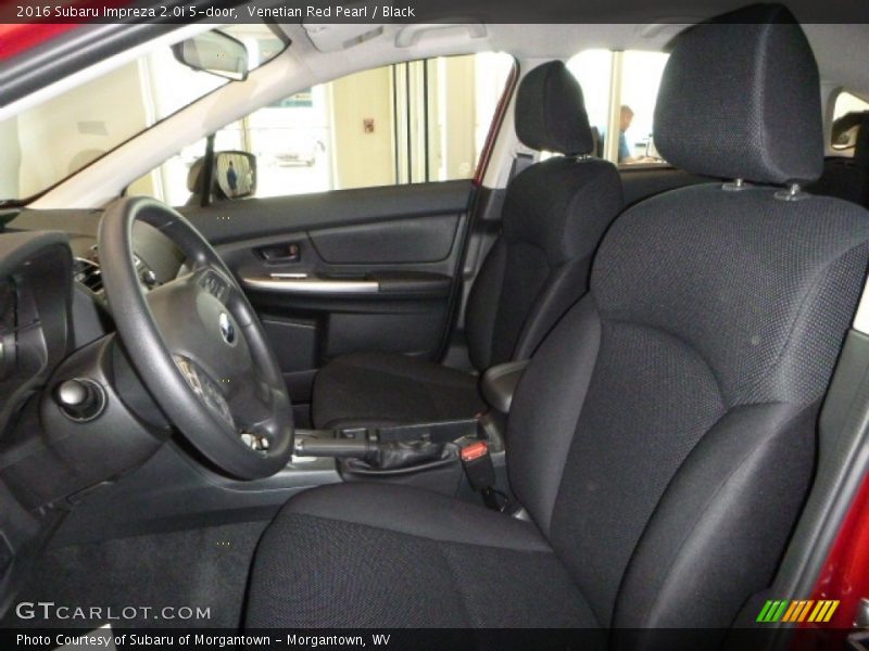 Venetian Red Pearl / Black 2016 Subaru Impreza 2.0i 5-door