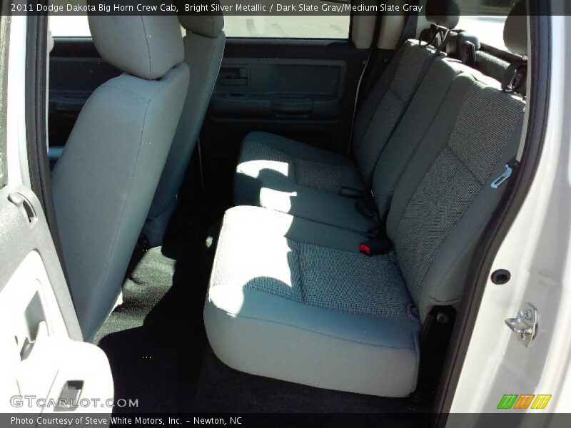 Bright Silver Metallic / Dark Slate Gray/Medium Slate Gray 2011 Dodge Dakota Big Horn Crew Cab