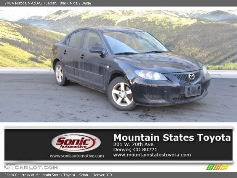 Black Mica / Beige 2004 Mazda MAZDA3 i Sedan