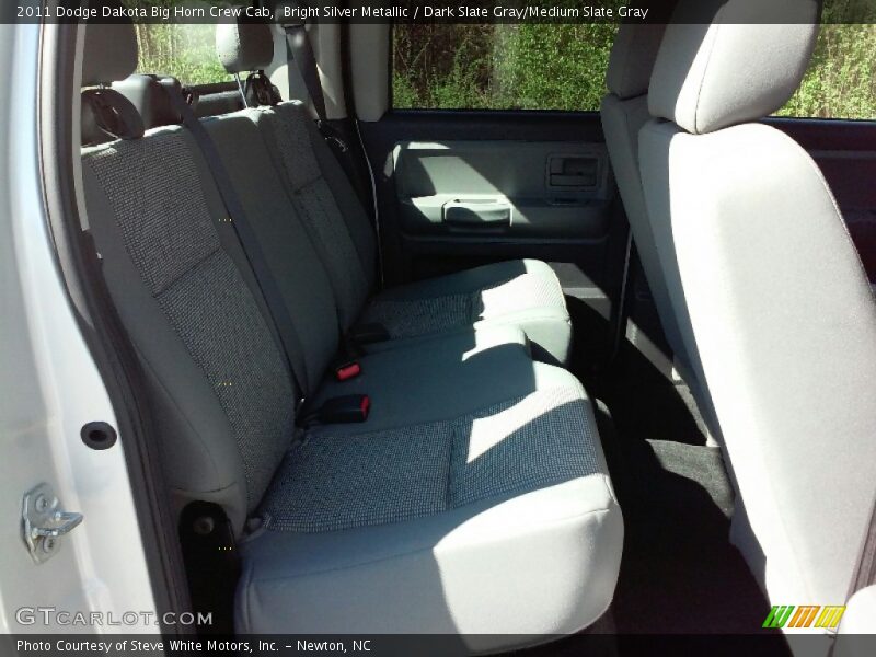 Bright Silver Metallic / Dark Slate Gray/Medium Slate Gray 2011 Dodge Dakota Big Horn Crew Cab