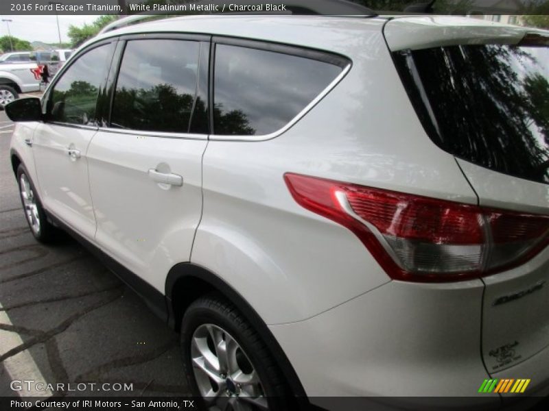 White Platinum Metallic / Charcoal Black 2016 Ford Escape Titanium