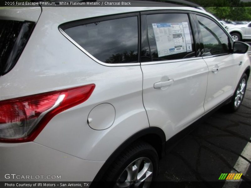 White Platinum Metallic / Charcoal Black 2016 Ford Escape Titanium
