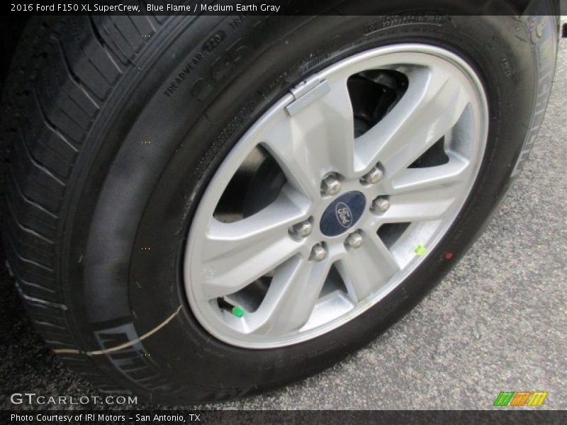Blue Flame / Medium Earth Gray 2016 Ford F150 XL SuperCrew