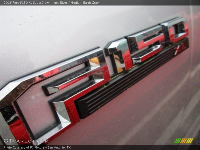 Ingot Silver / Medium Earth Gray 2016 Ford F150 XL SuperCrew