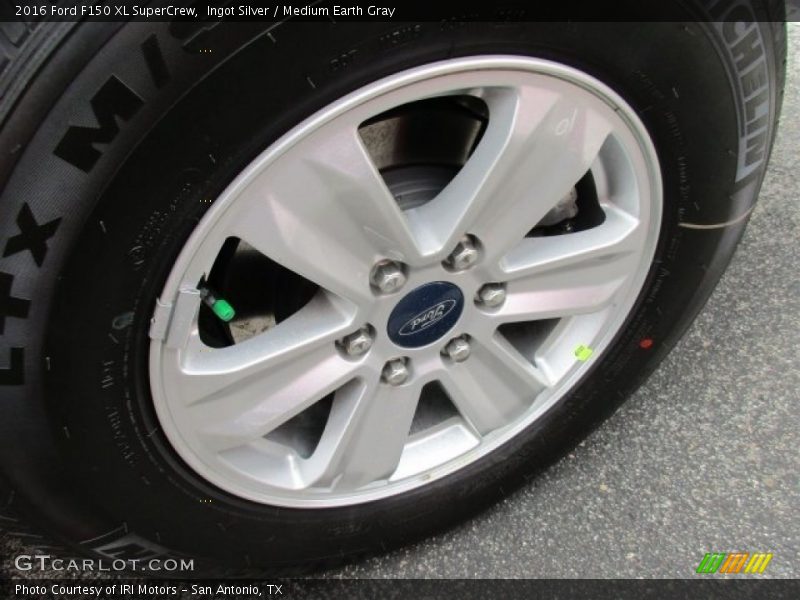 Ingot Silver / Medium Earth Gray 2016 Ford F150 XL SuperCrew