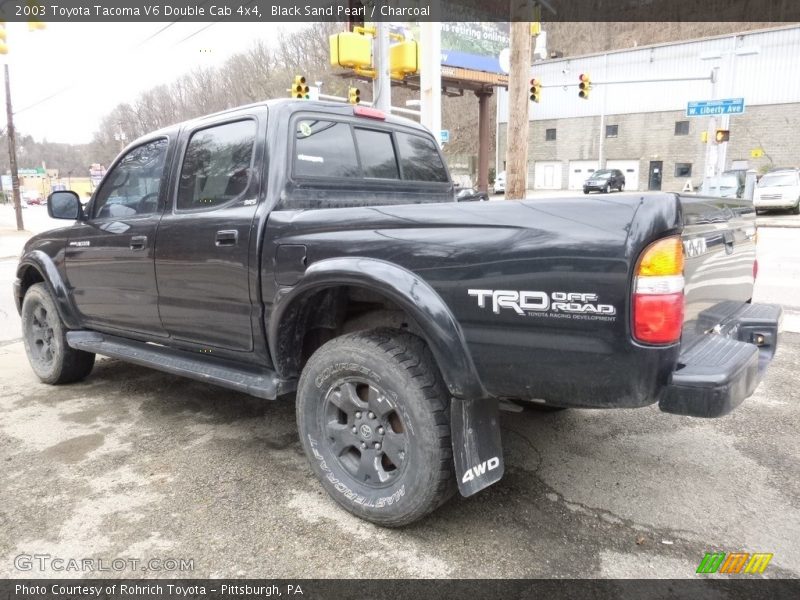 Black Sand Pearl / Charcoal 2003 Toyota Tacoma V6 Double Cab 4x4