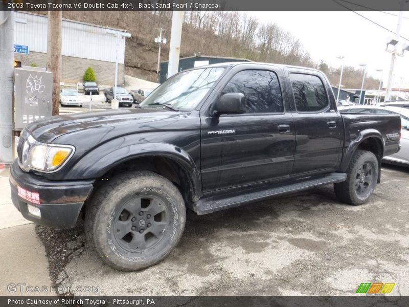 Black Sand Pearl / Charcoal 2003 Toyota Tacoma V6 Double Cab 4x4