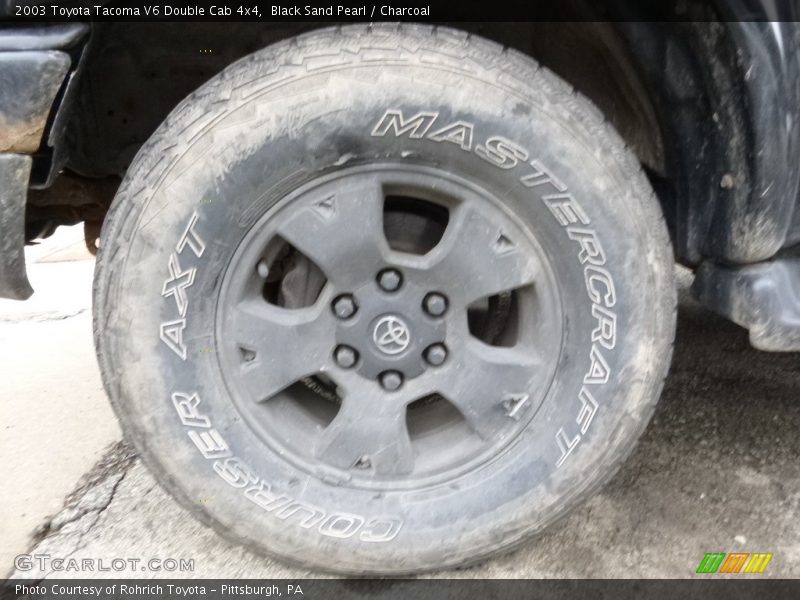 Black Sand Pearl / Charcoal 2003 Toyota Tacoma V6 Double Cab 4x4