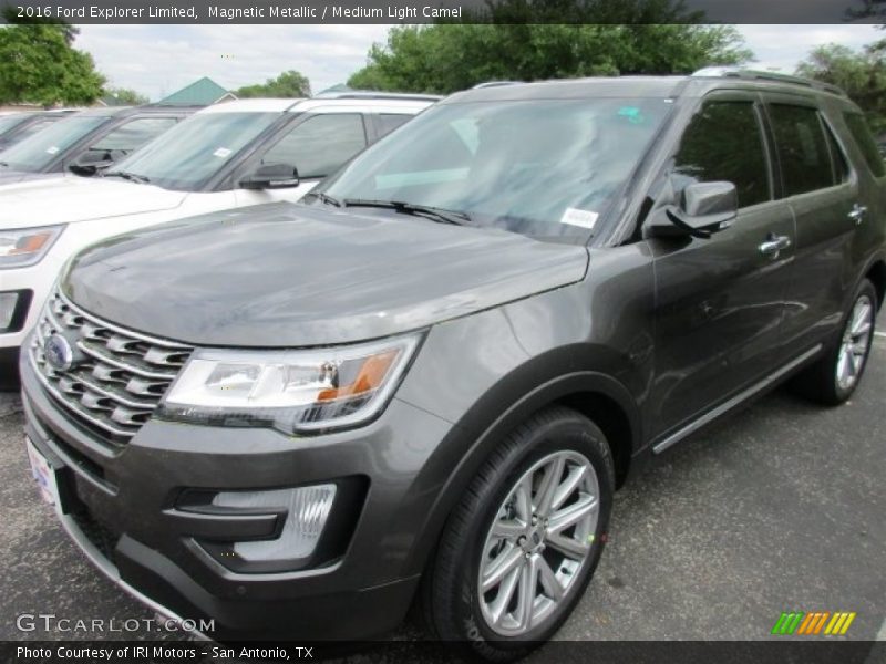 Magnetic Metallic / Medium Light Camel 2016 Ford Explorer Limited