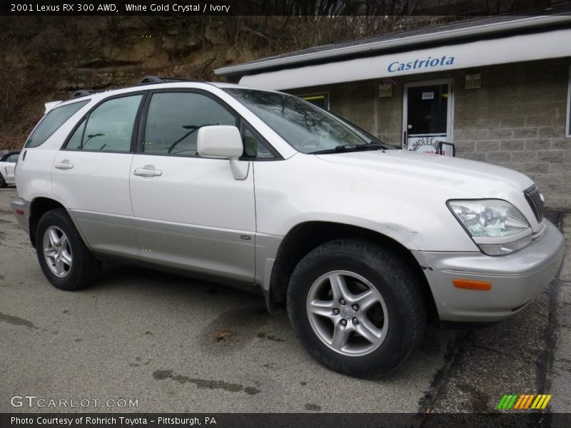 White Gold Crystal / Ivory 2001 Lexus RX 300 AWD