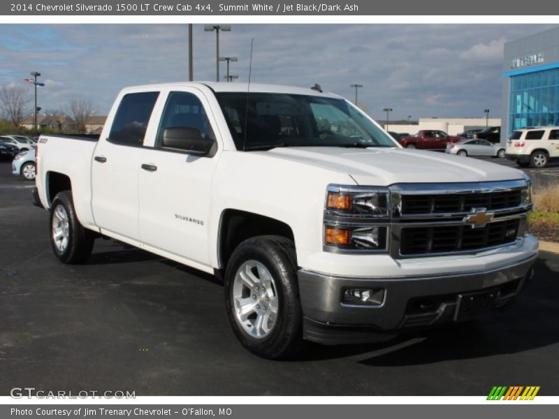 Summit White / Jet Black/Dark Ash 2014 Chevrolet Silverado 1500 LT Crew Cab 4x4